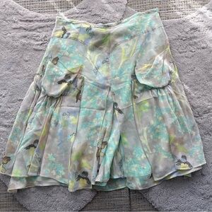 Essentiel Antwerp Floral Silk Midi Skirt